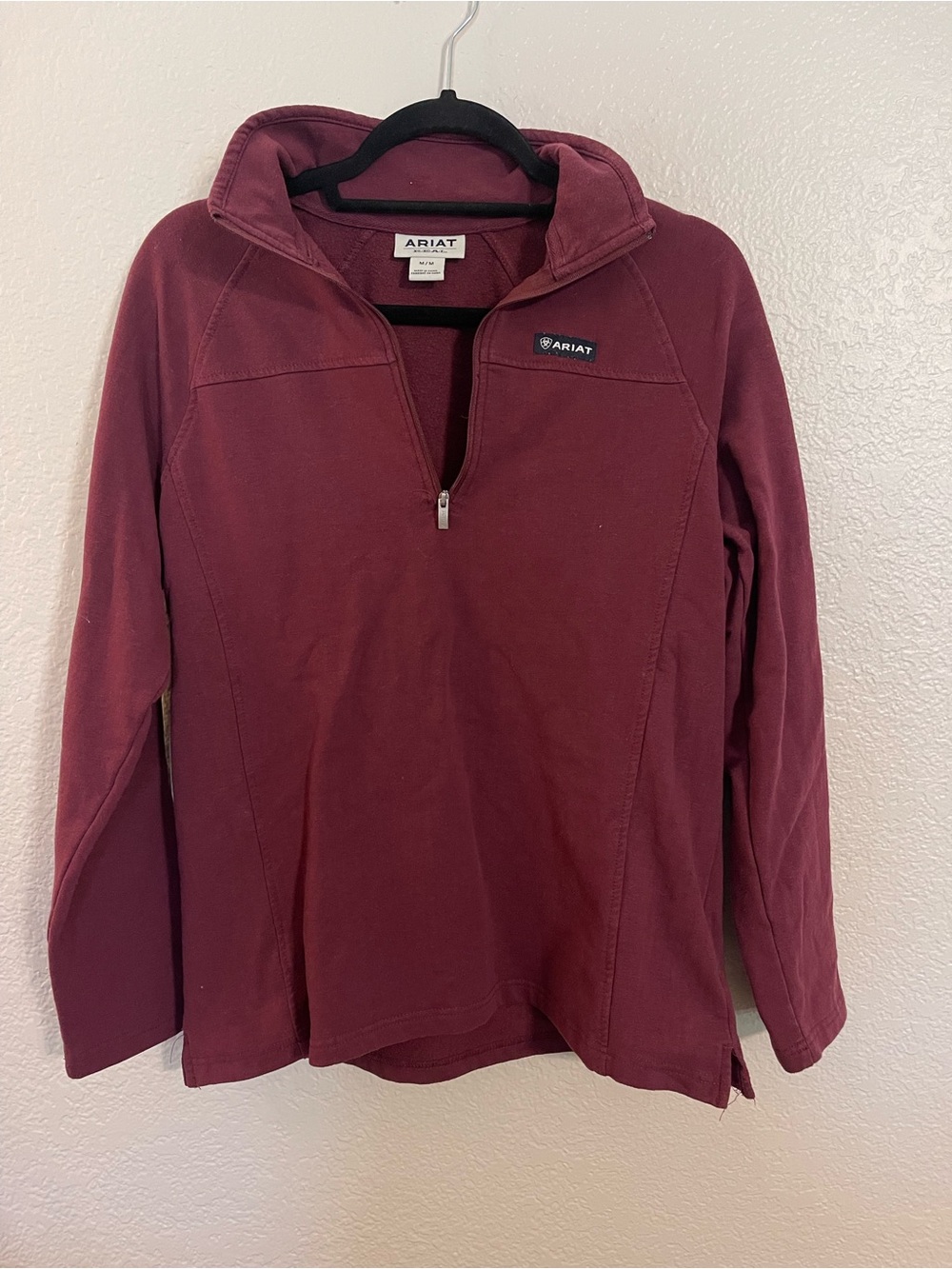 Ariat Women's Quarter-Zip Pullover - Burgundy